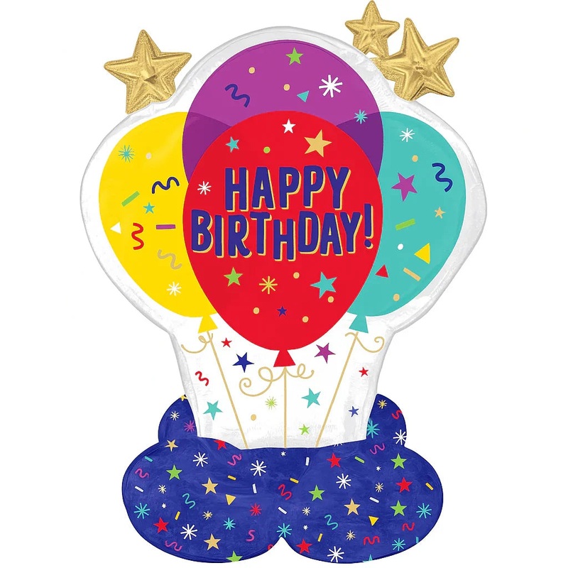 Happy Birthday Party Balloons Airloonz Jr 29×33 | 1ct