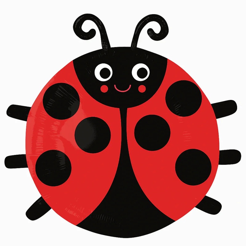 Happy Ladybug Shape Mylar 18in | 1ct