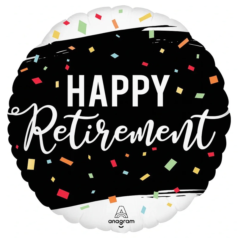 Happy Retirement Mylar Balloon 18 | 1ct