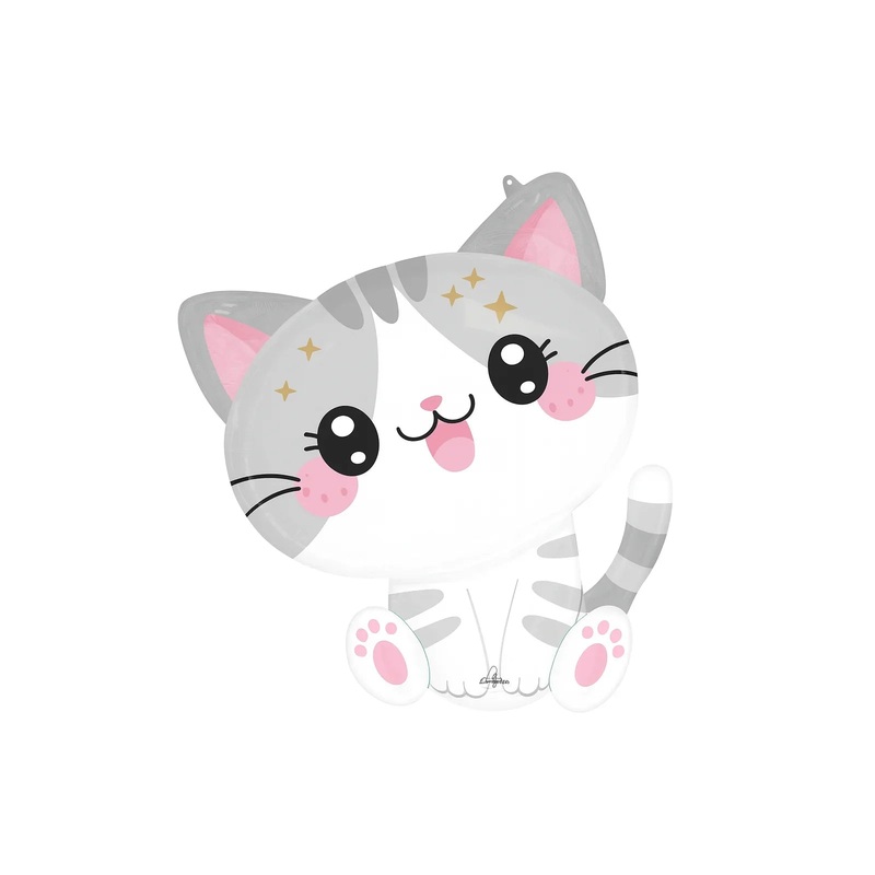 Kawaii Kitty Supershape Mylar Balloon 20×24 | 1ct