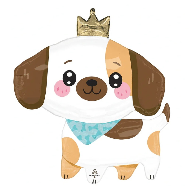 Kawaii Puppy Supershape Mylar Balloon 26×27 | 1ct