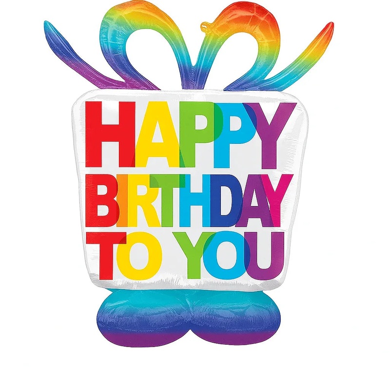 Large Birthday Present Airloonz 38×50 | 1ct