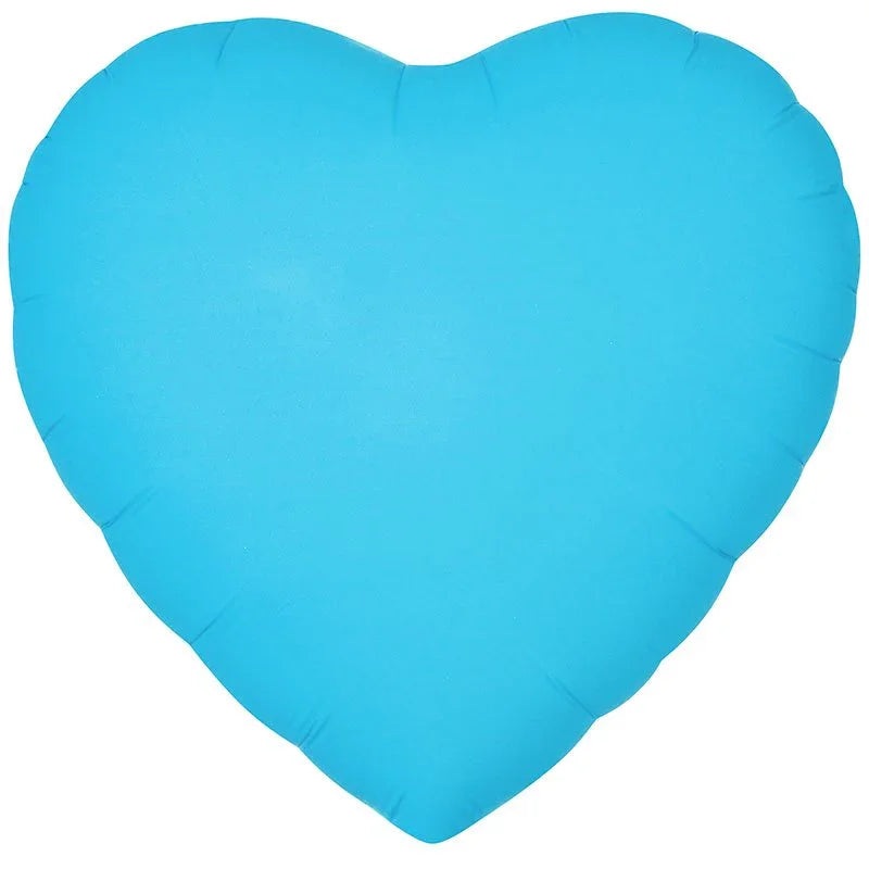 Neon Blue Heart Mylar 18 | 1ct