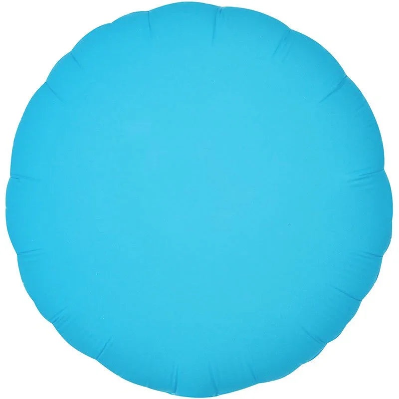 Neon Blue Round Mylar 18 | 1ct