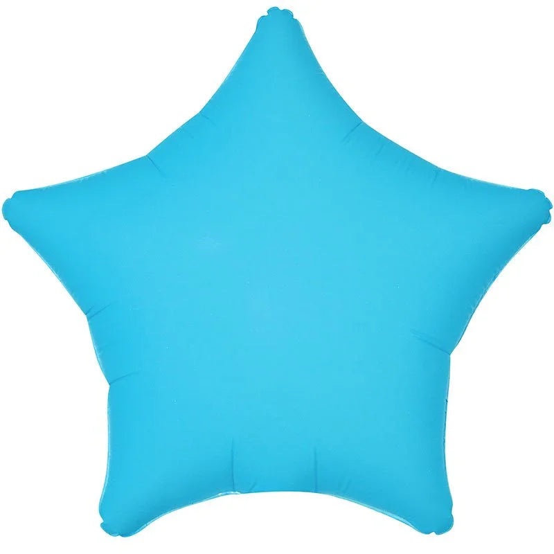 Neon Blue Star Mylar 18  | 1ct