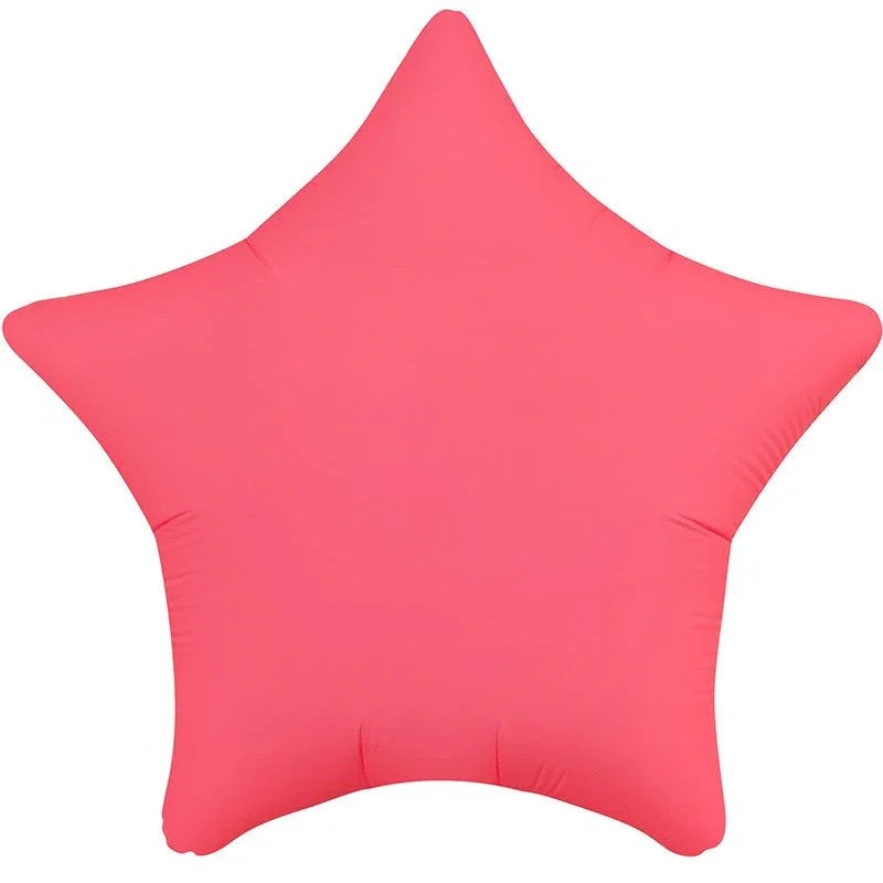 Neon Red Star Mylar 18 | 1ct