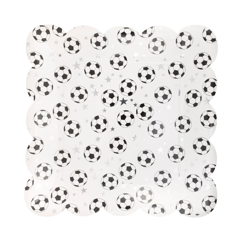 Scattered Soccer Ball Paper Plate 10 | 8 ct