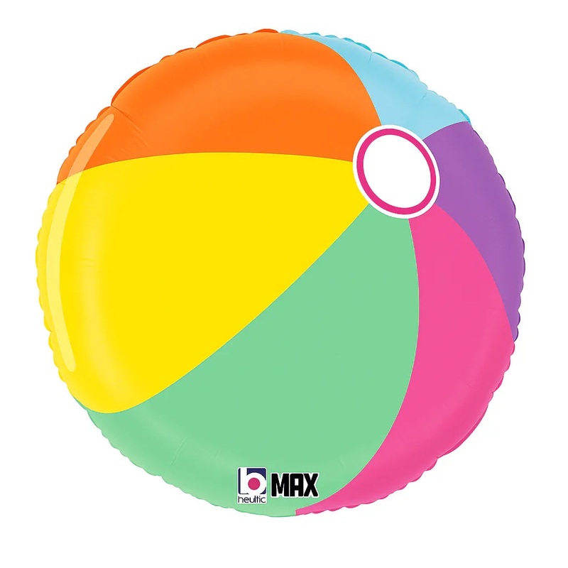 Summer Beach Ball Mylar 18in | 1ct