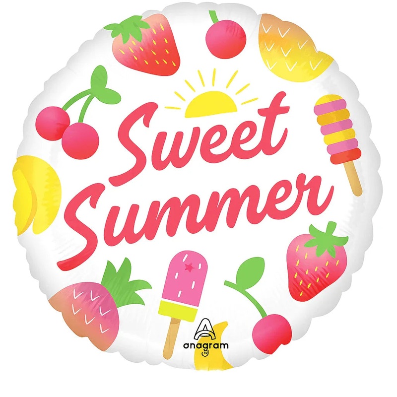 Sweet Summer Fruity Mix Mylar 18in | 1ct