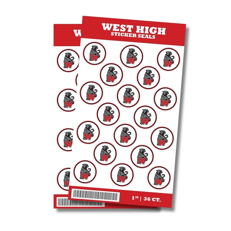 West High High School Sticker Seal 1 | 36 ct