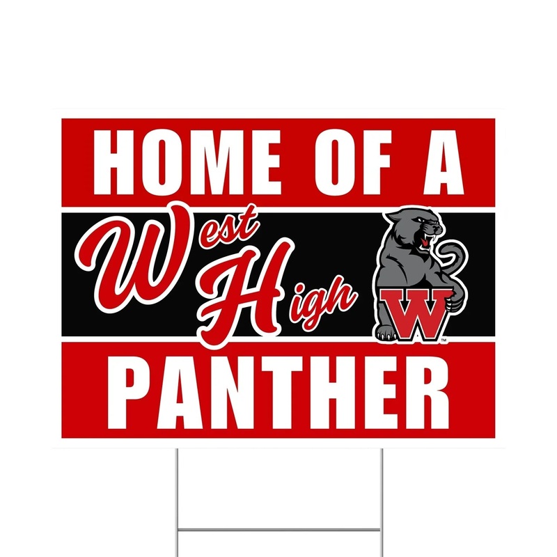West High School Spirit Yard Sign 24 x 18 | 1 ct