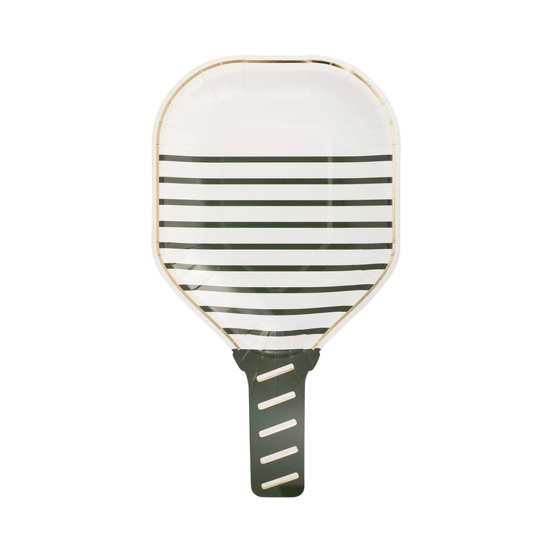 White Paddle Shaped Paper Plate 10 | 8 ct
