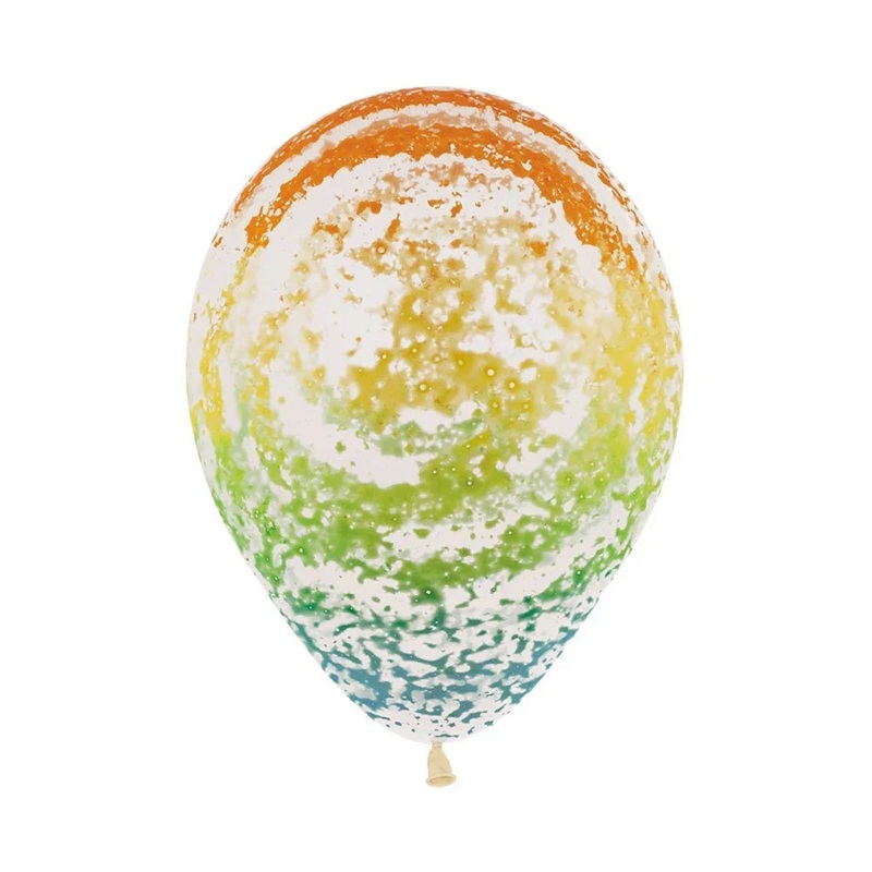 11 Graffiti Rainbow Print All Over Latex Balloons | 50 ct