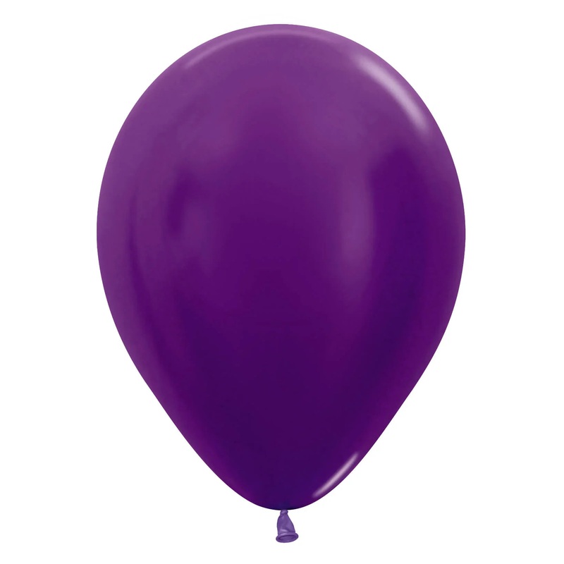 11 Sempertex Latex Balloon Pack, Metallic Violet | 100 ct