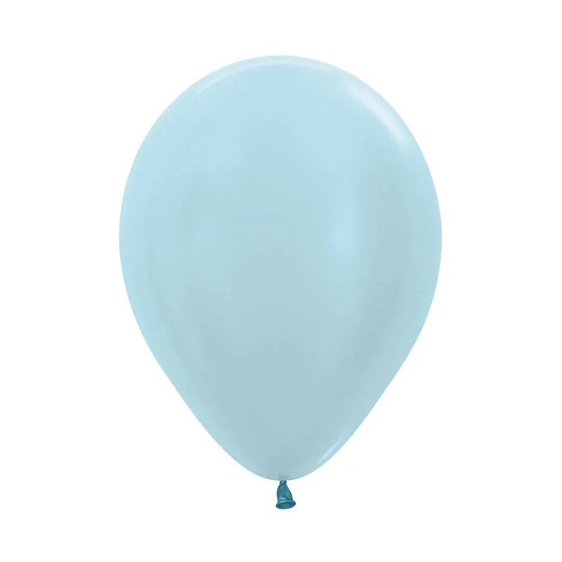 11 Sempertex Latex Balloon Pack, Pearl Blue | 100 ct