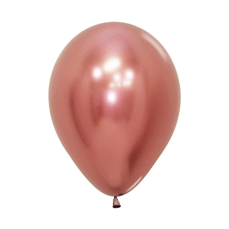 11 Sempertex Latex Balloon Pack, Reflex Rose Gold | 50 ct