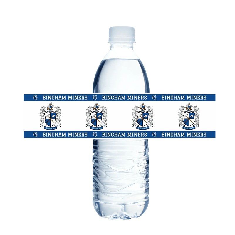 Bingham High School Water Bottle Labels | 12 ct