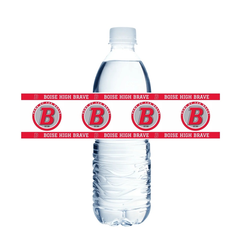 Boise High School Water Bottle Labels | 12 ct