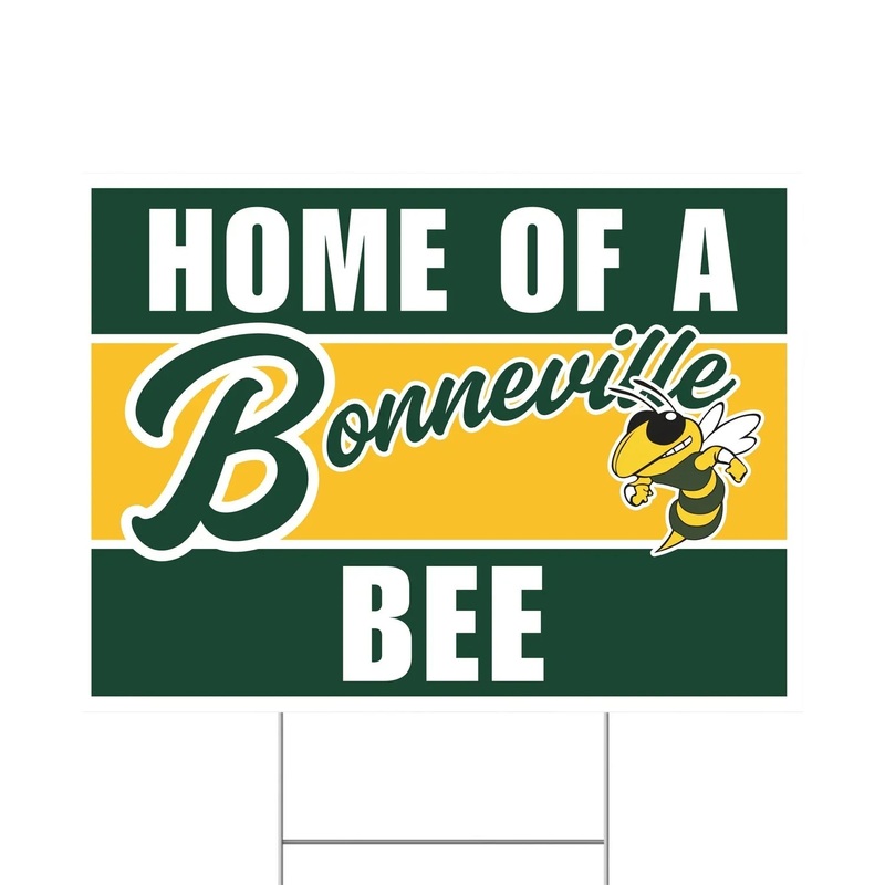 Bonneville Idaho High School Spirit Yard Sign 24 x 18 | 1 ct