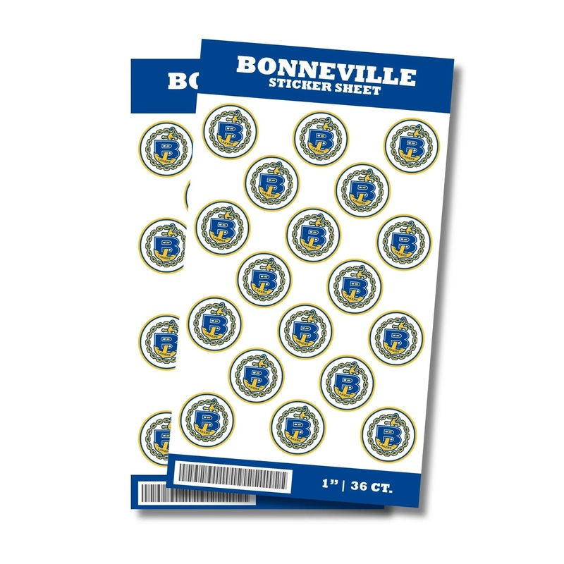 Bonneville Utah High School Sticker Seal 1 | 36 ct