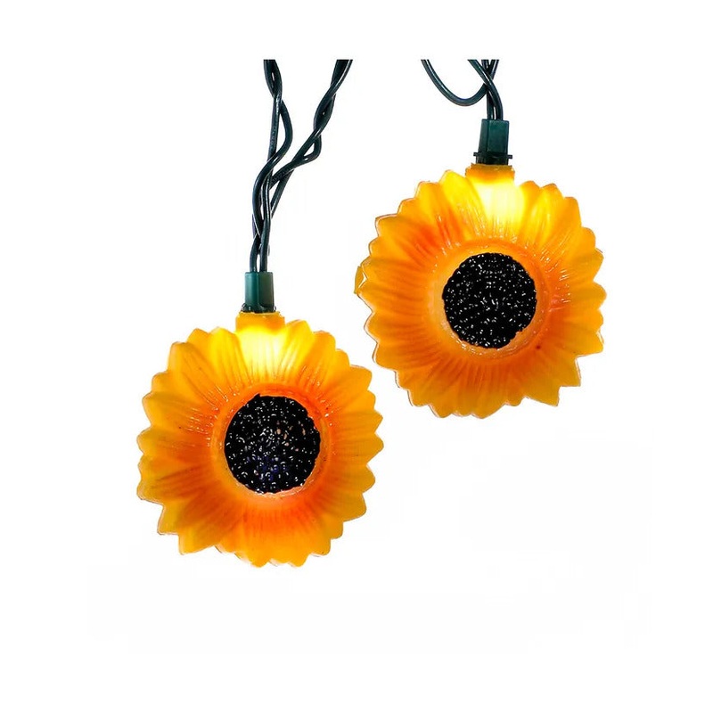 11.5′ UL 10-Light Sunflower Light Set