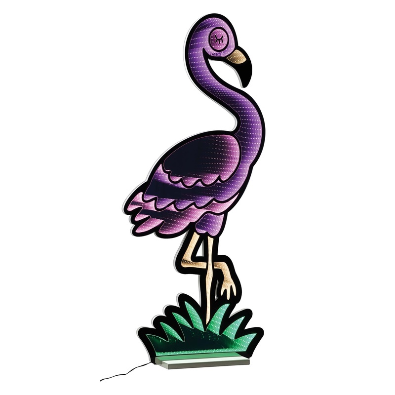 Flamingo Infinity Light 48H Acrylic w/UL Plug