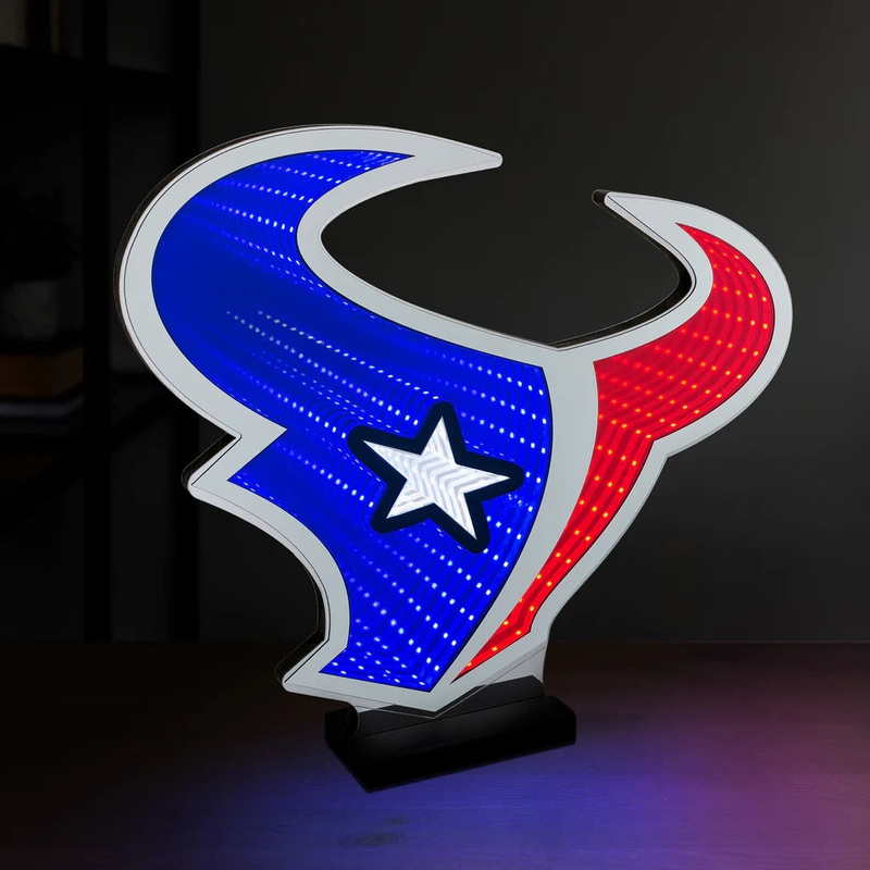 Houston Texans LED Infinity Logo Light, Acrylic, w/UL Plug, 15.5