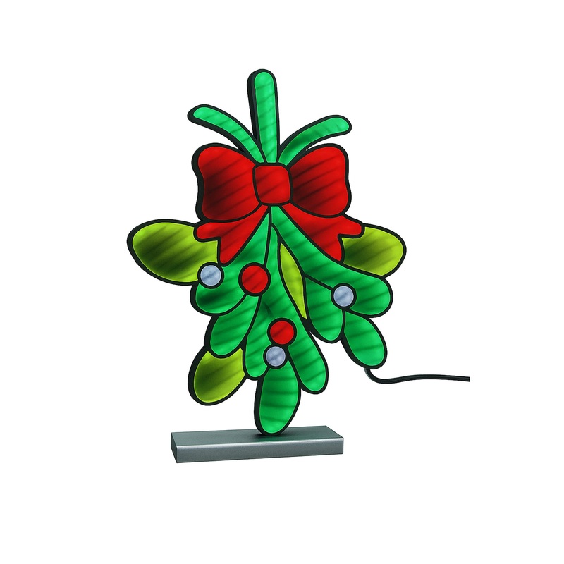 Mistletoe Infinity Light, Acrylic w/UL Plug, 16