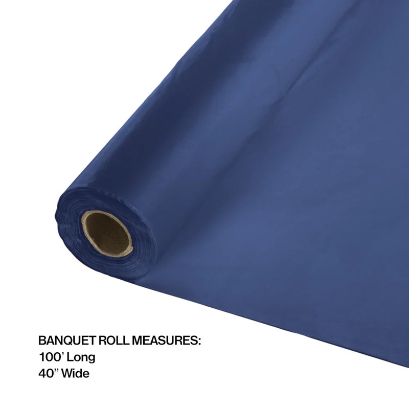 Navy Table Roll 40×100′ | 1ct