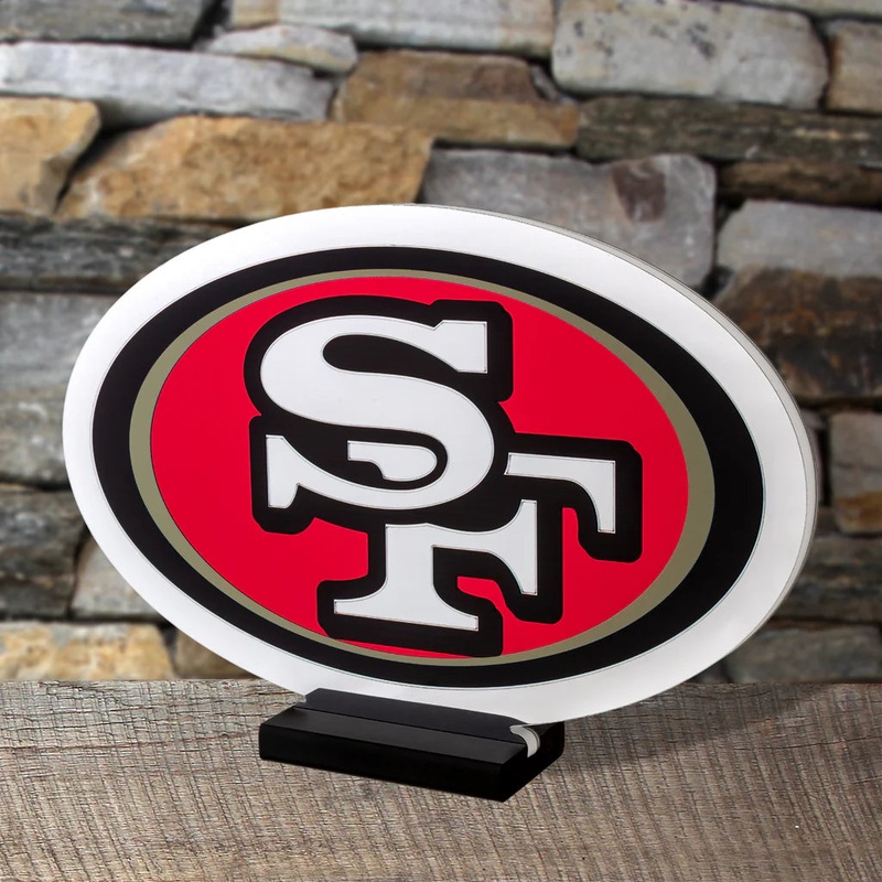 San Francisco 49ers LED Infinity Logo Light, Acrylic, w/UL Plug, 10