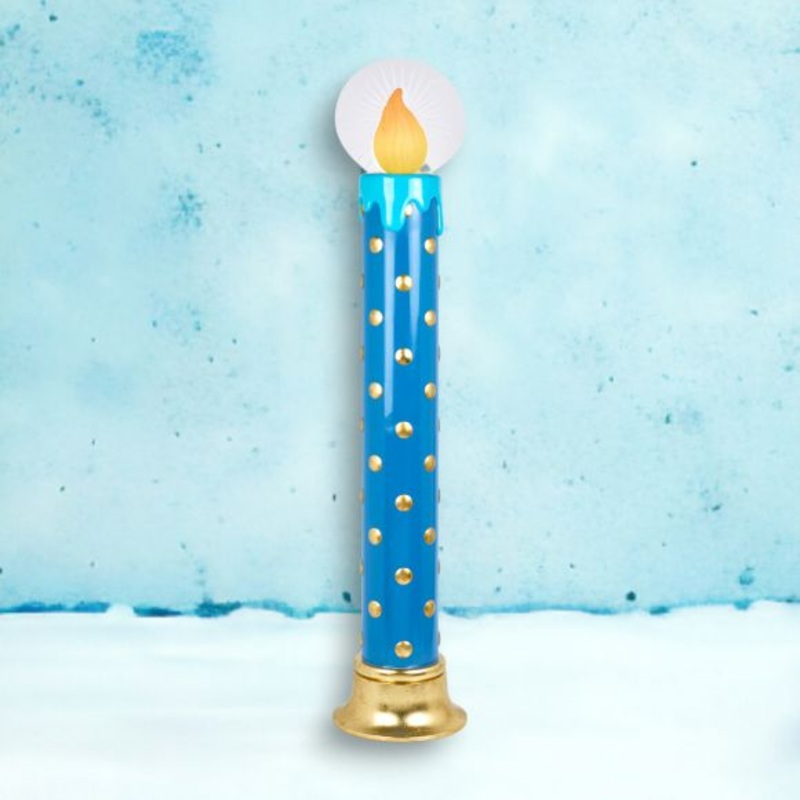 Vintage Blue LED Candle Display, 51