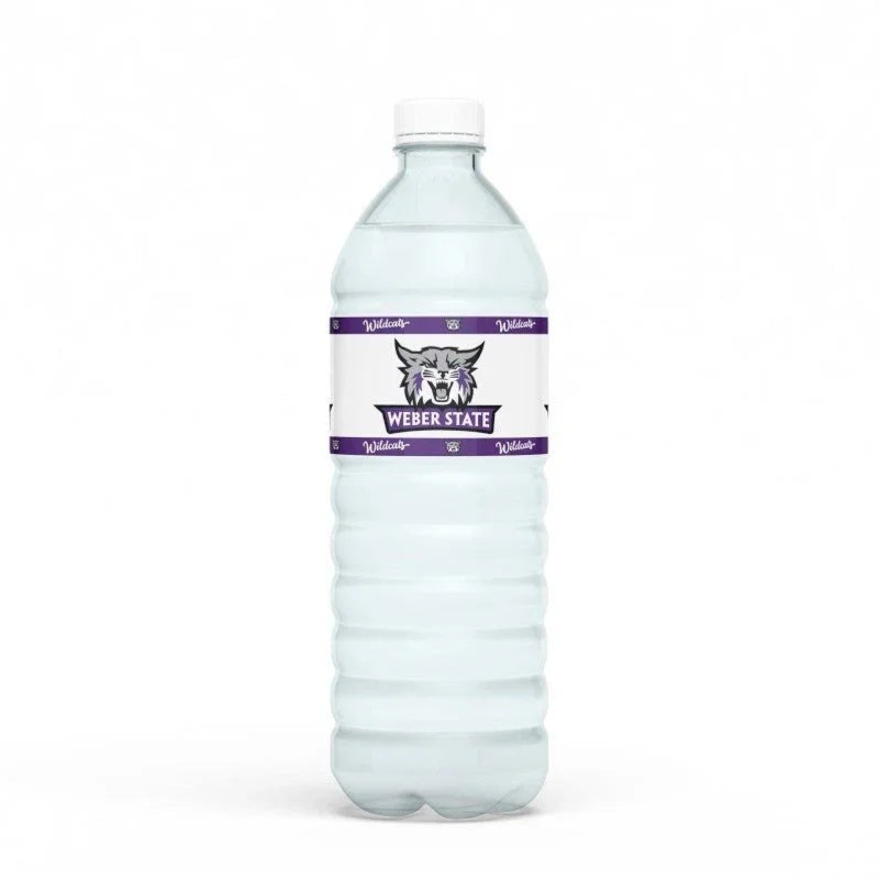 Weber State University Water Bottle Label | 12 ct