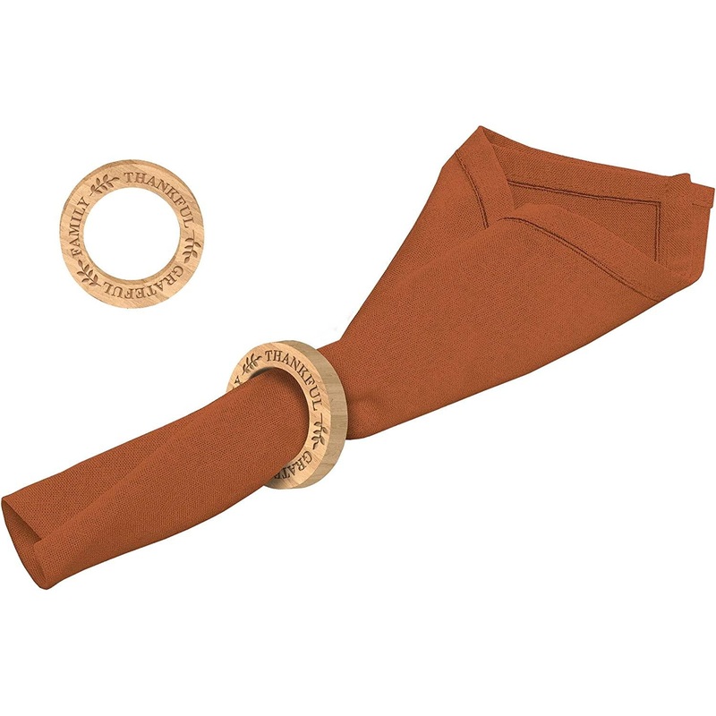 Wood Napkin Rings | 4 ct