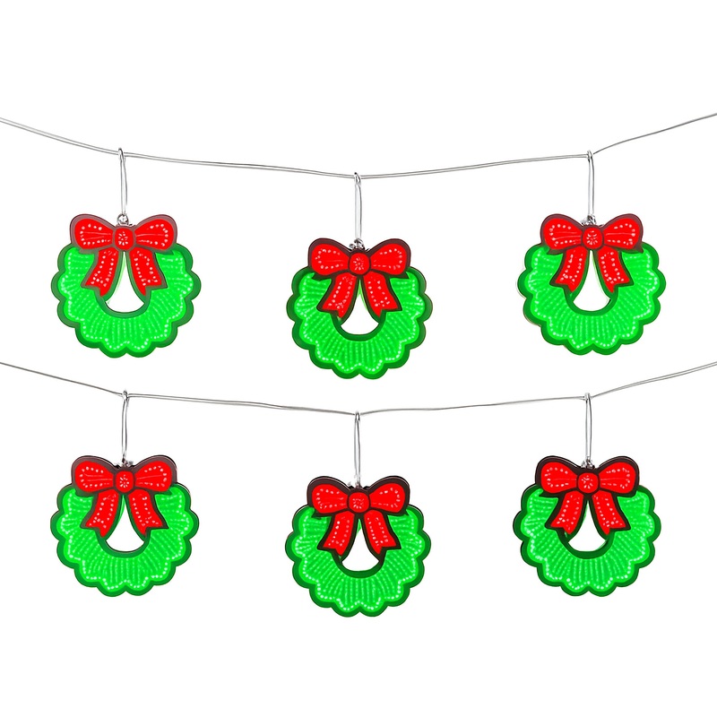 Wreath Infinity Light Garland, Acrylic w/UL Plug, 44