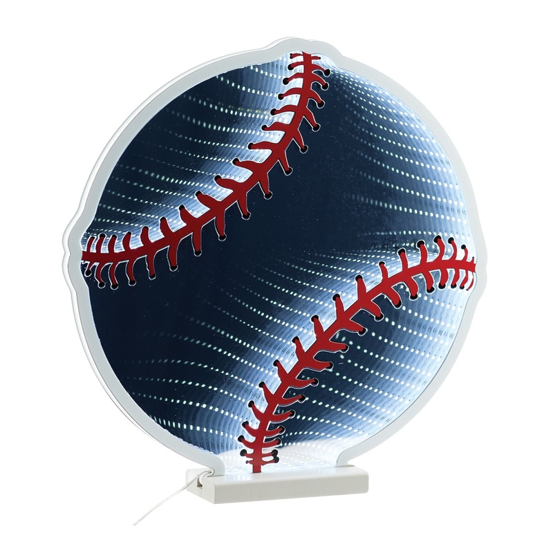 Baseball Infinity Light w/ UL Plug, 15.5, Acrylic
