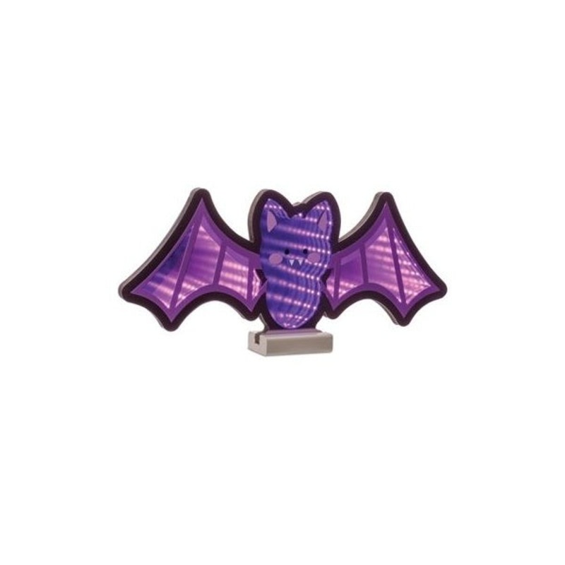 Bat Infinity Light, Acrylic UL Plug, 15.5 x 7
