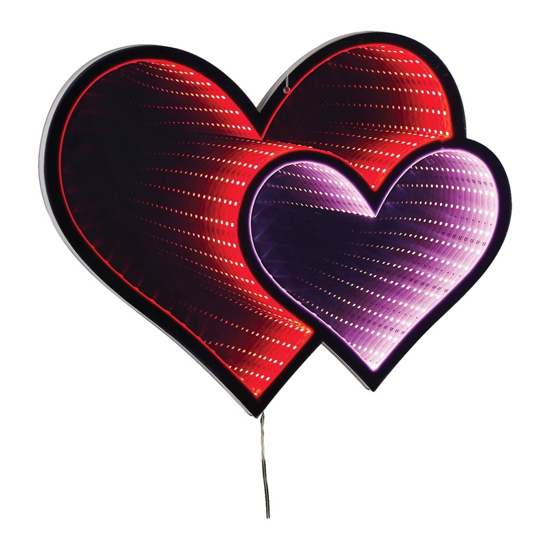 Hanging Heart Infinity Light, 15.75H w/UL Plug