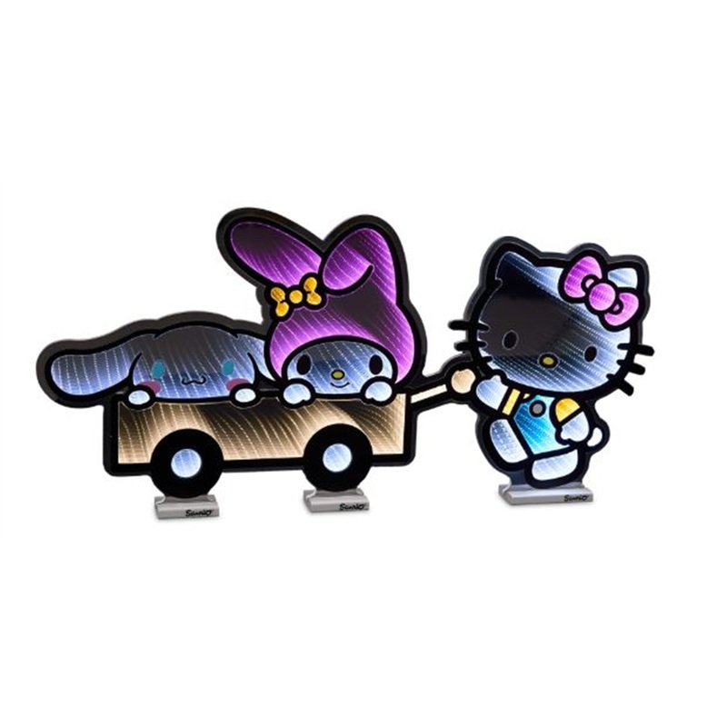 Hello Kitty and Friends Wagon Infinity Light w/ UL Plug, 40 x 20, Acrylic