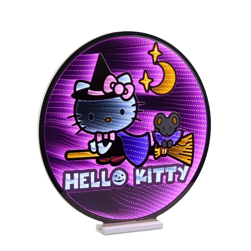 Hello Kitty on Broom Infinity Light, Acrylic w/UL Plug, 24