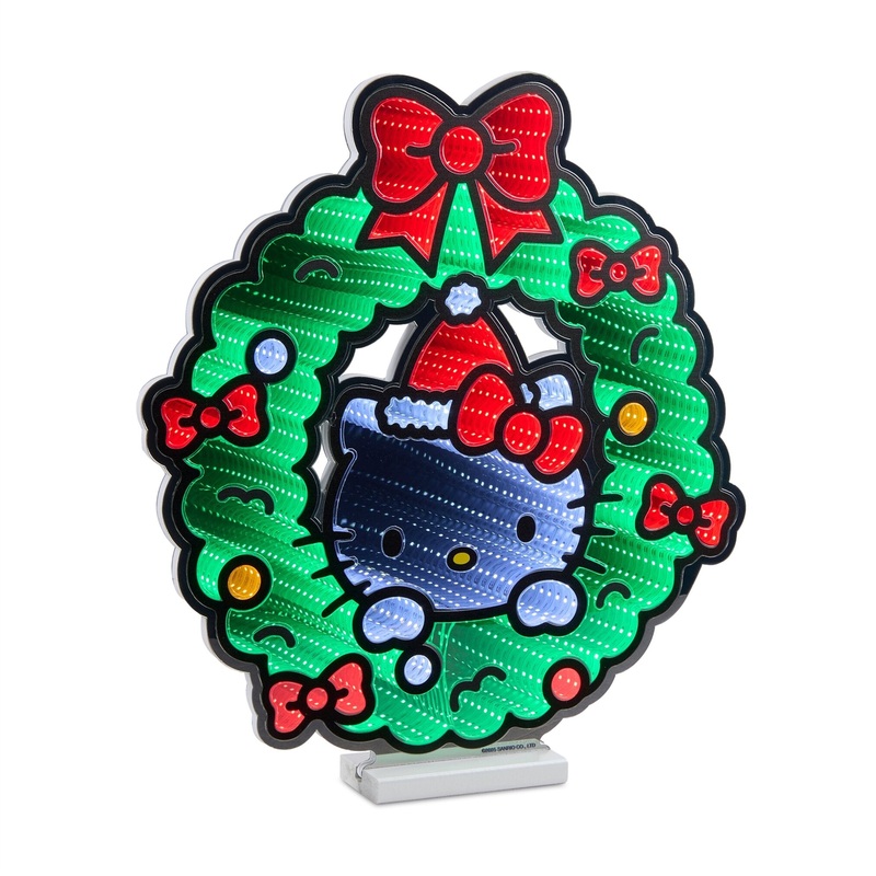 Hello Kitty Wreath Infinity Light, Acrylic w/UL Plug, 20