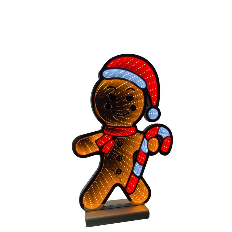 Infinity Christmas Gingerbread Man With Wooden Base (15)