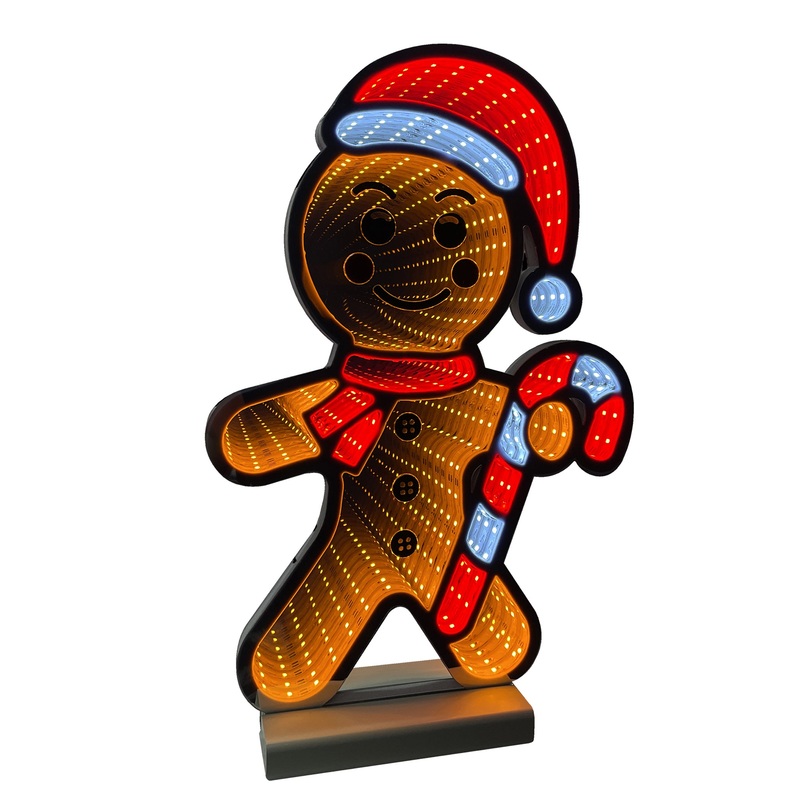 Infinity Christmas Gingerbread Man With Wooden Base (24)