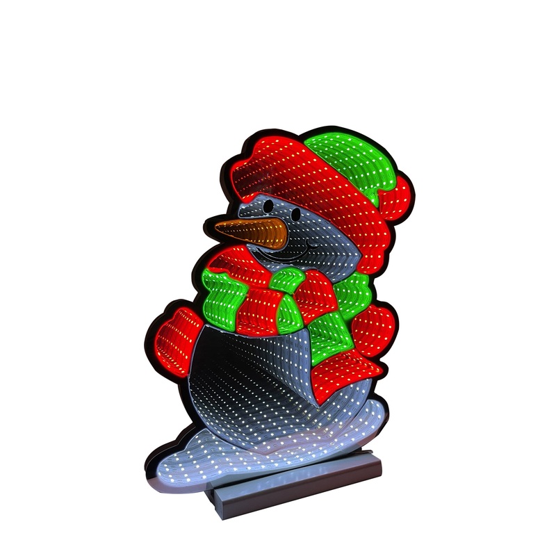 Infinity Christmas Snowman With Wooden Base 2 (16)