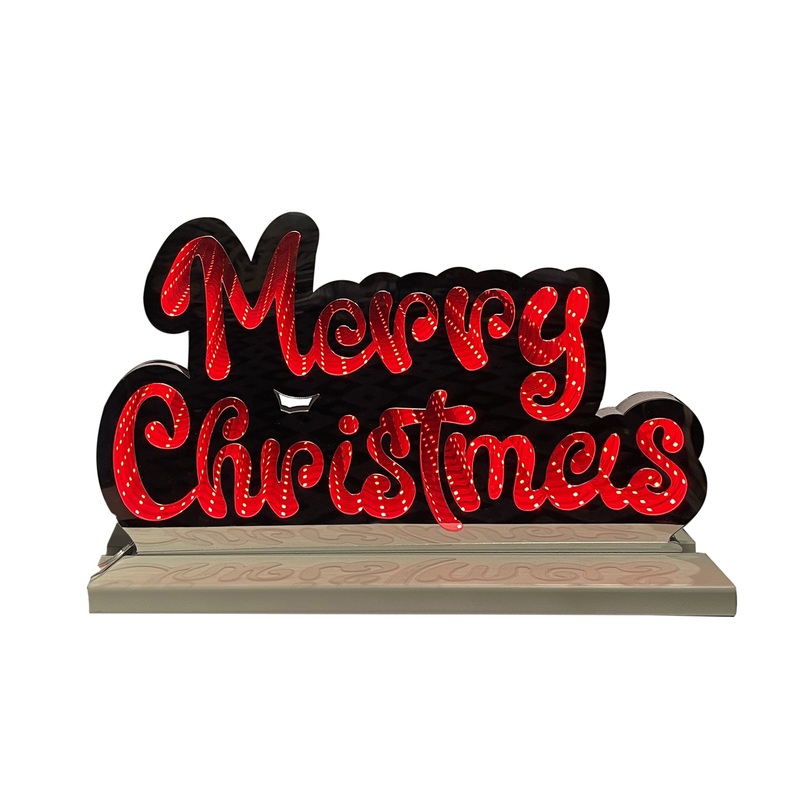 Infinity Merry Christmas Letters With Wooden Base (16)