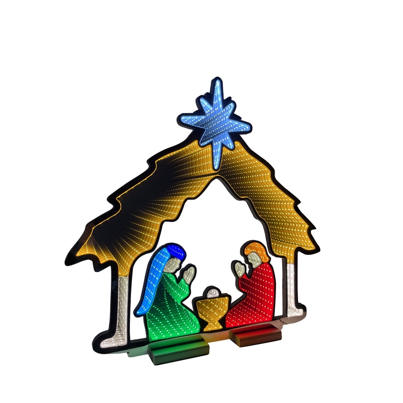 Infinity Nativity With Wooden Base (26)