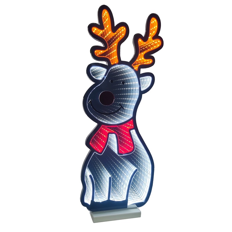 Infinity Standing Reindeer With Wooden Base (16)
