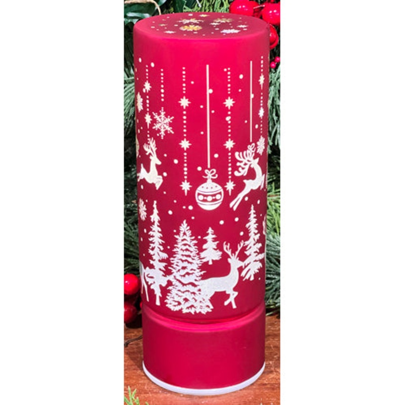 LED Christmas Lantern, 3.5 x 10 (Red)