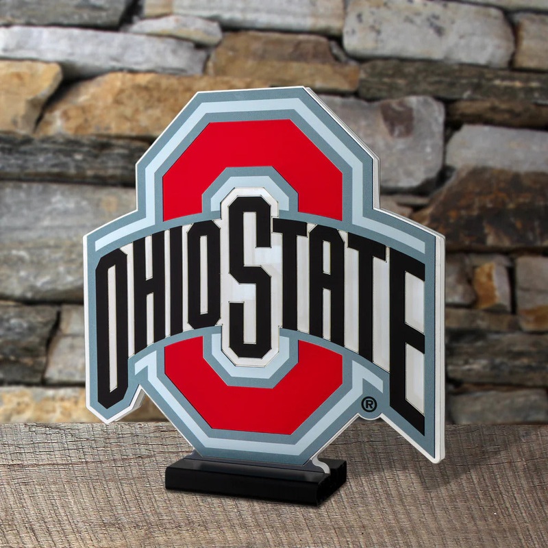 Ohio State Buckeyes LED Infinity Logo Light, Acrylic, w/UL Plug, 12