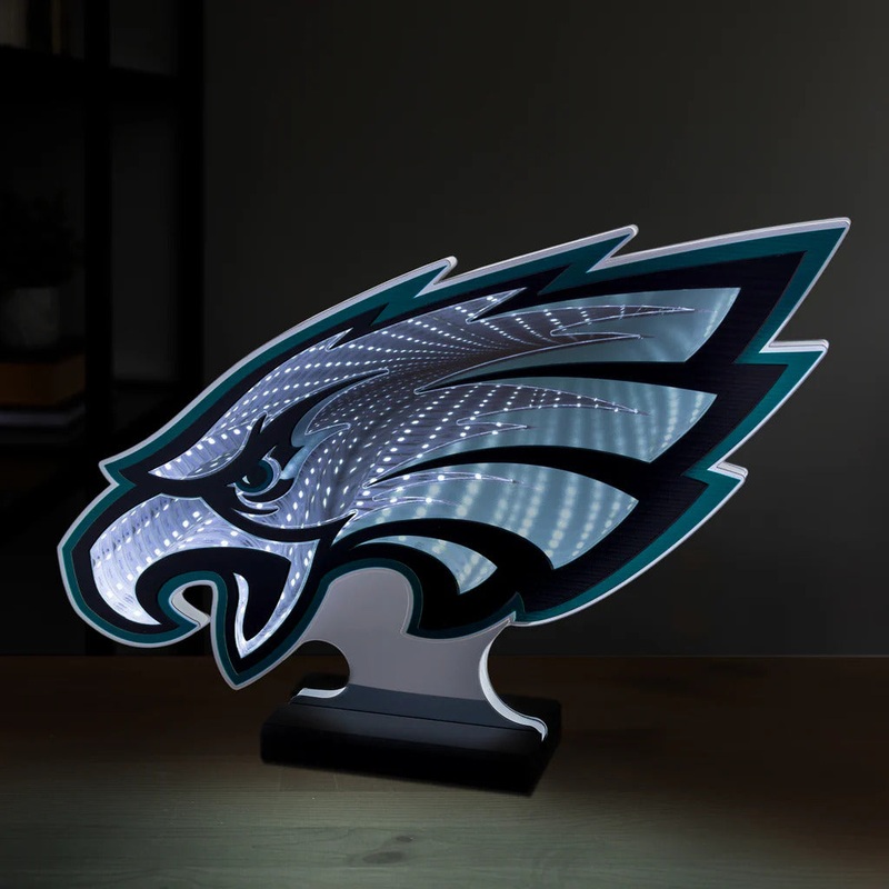 Philadelphia Eagles LED Infinity Logo Light, Acrylic, w/UL Plug, 10
