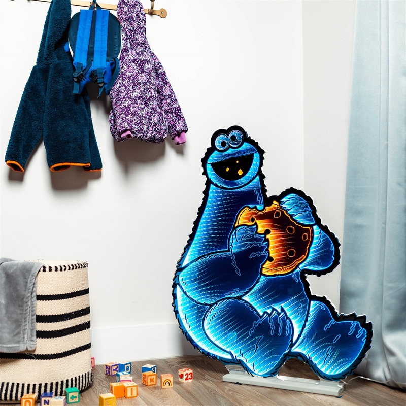 Sesame Street Cookie Monster Infinity Light w/UL Plug, 35, Acrylic